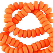 Polymer Perlen Rondell 7mm - Orange